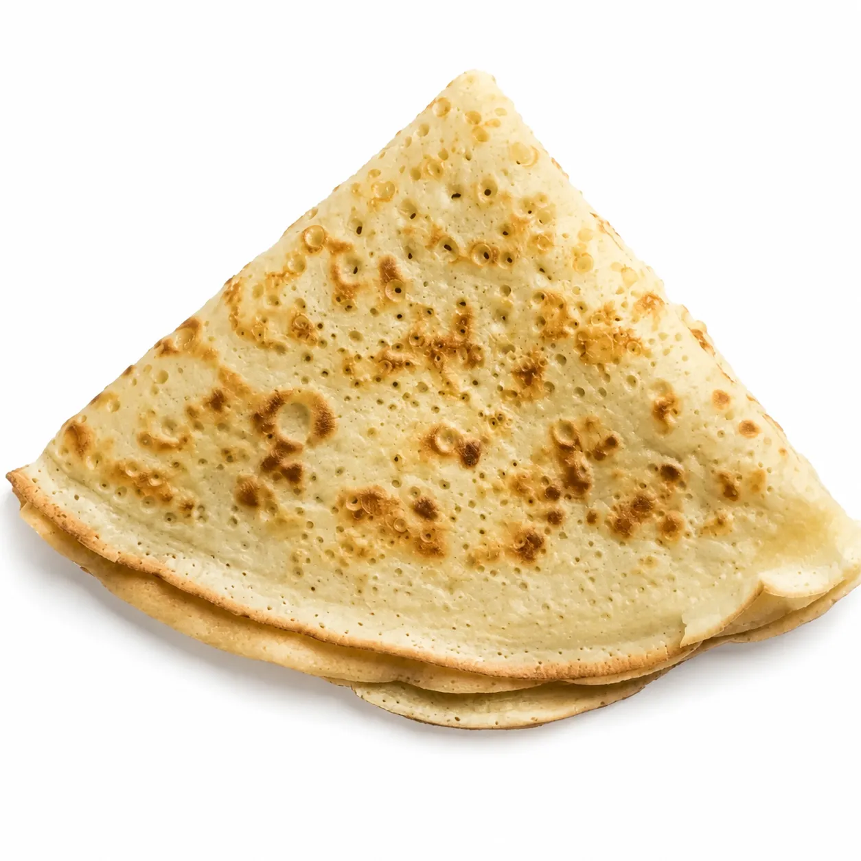 A stack of folded gluten-free crepes
